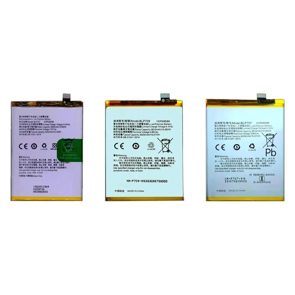 

Аккумулятор мобильного телефона с быстрой зарядкой BLP707 BLP727 BLP709 3910-5000 мАч для Oppo F11 A9 A9x PCAM10 2020