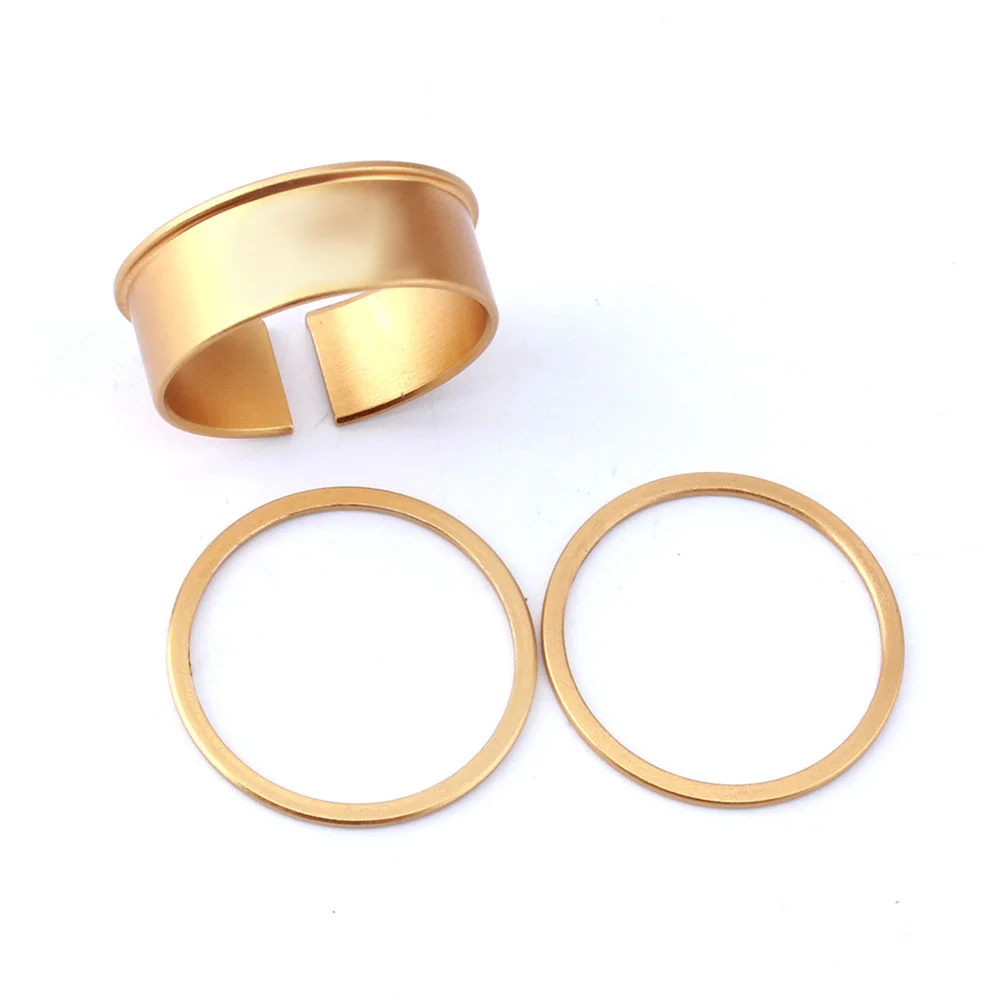 سبائك الألومنيوم أسفل قوس محول 24 مللي متر إلى 22 مللي متر دراجة محول حلقة دائم دراجة مكون للدراجات الجبلية الدراجات #3