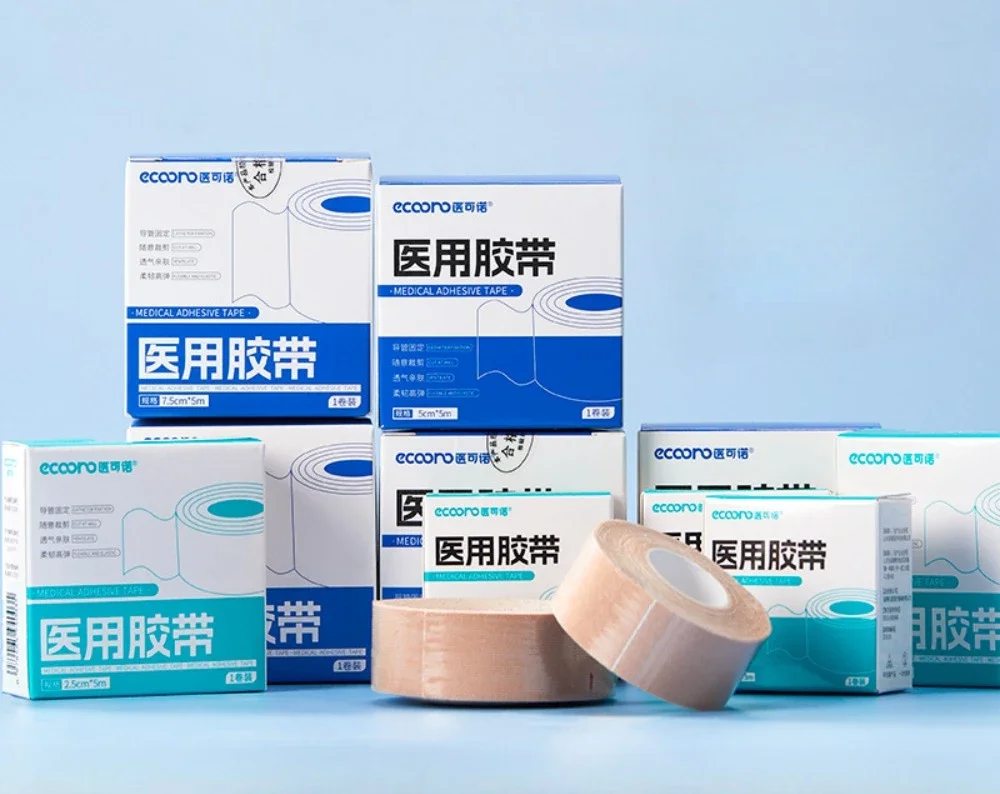 Medical Elastic Pressure Sensitive Tape Nasal Patch Gastric Tube Nasal Feeding Tubes Fixed Patch Breathable Widening Tapes Rolls