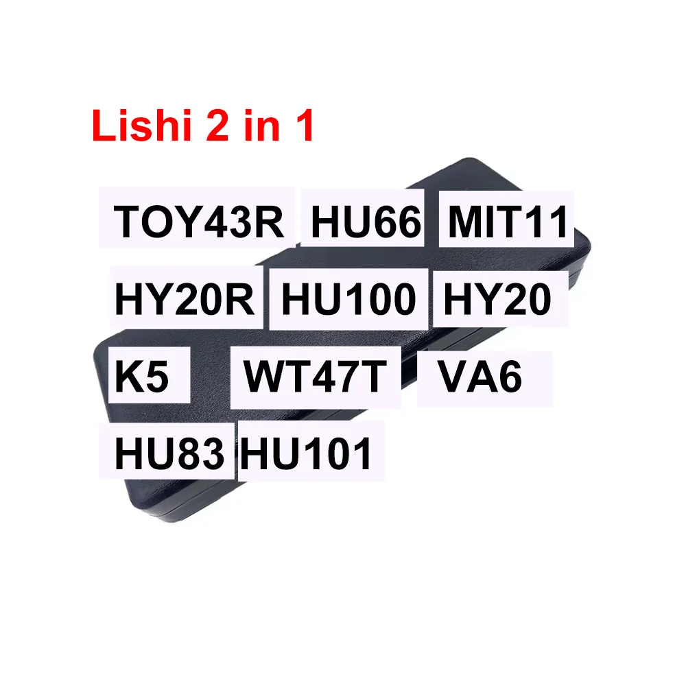 Lishi 2 in 1 TOY43R HU66 MIT11 HY20R HU100 HY20 K5 WT47T VA6 HU83 HU101 Decoder and PickR Locksmith Tools