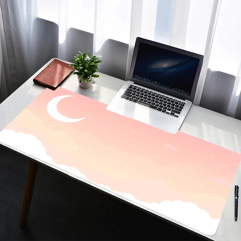 Mouse Pad PC Accessories Mousepad Rubber Gaming Mats HD Non Slip Extended Pad Computer Gamer Mouse Mat Office Moon Star Desk Mat