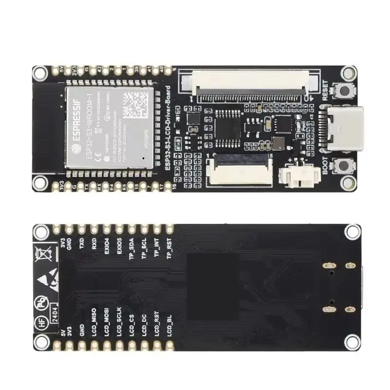 ESP32-S3 RGB LCD Driver Board Built In 32-Bit 240MHz LX7 40Pin 18Pin SPI Development Board