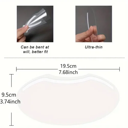 Imagen 2 del producto 100 Uds. Protector de ducha transparente para ojos, Protector de ducha de pestañas, Protector de extensiones de pestañas, protectores de ojos para herramientas, suministros de salón