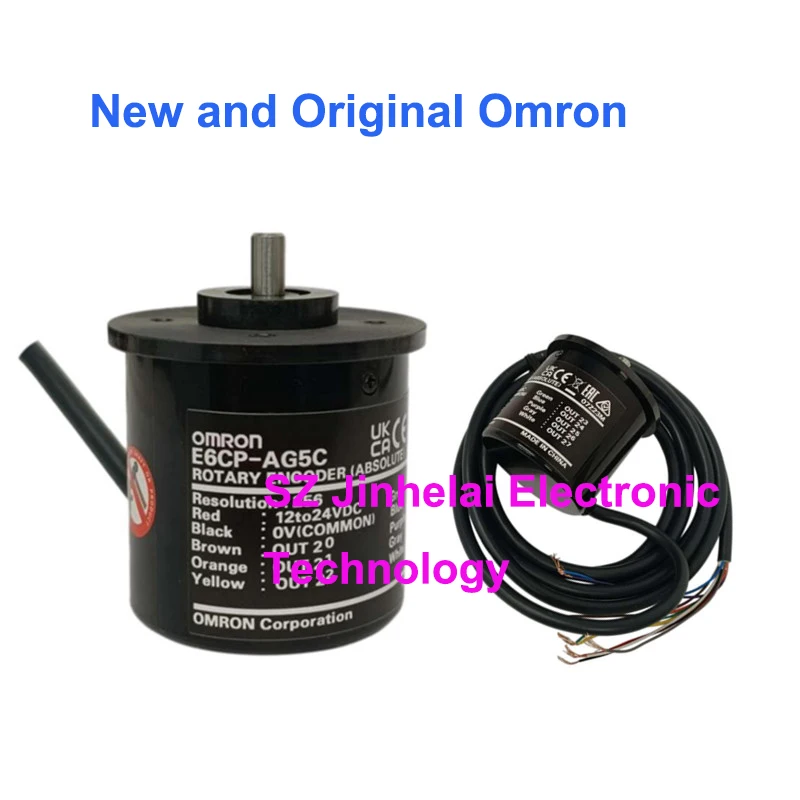 New Original Omron E6CP-AG5C -C 256P/R 2M Absolute Type Outer Diameter φ50 Encoder Lightweight construction using plastic body
