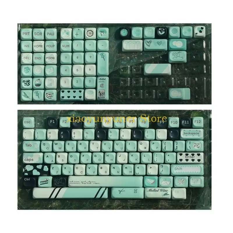 P9JB 131Keys PBT MOA Profile Keycaps Set Fantasy Summer Theme for GMK67 81 104