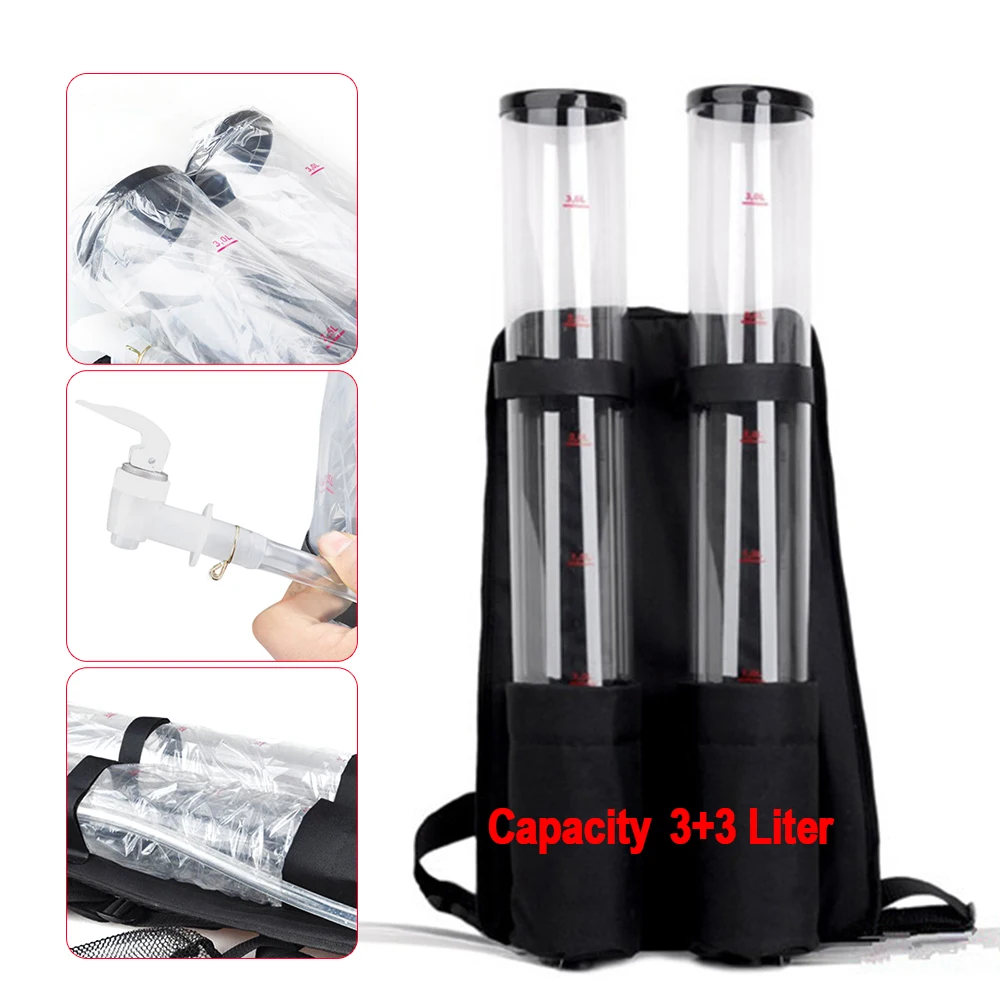 6L Backpack Beer Dispenser Drinking Device Liquid Spray Gun BAR Beer Machine Double Dual Tank Drink Beverage Dispenser Backpack