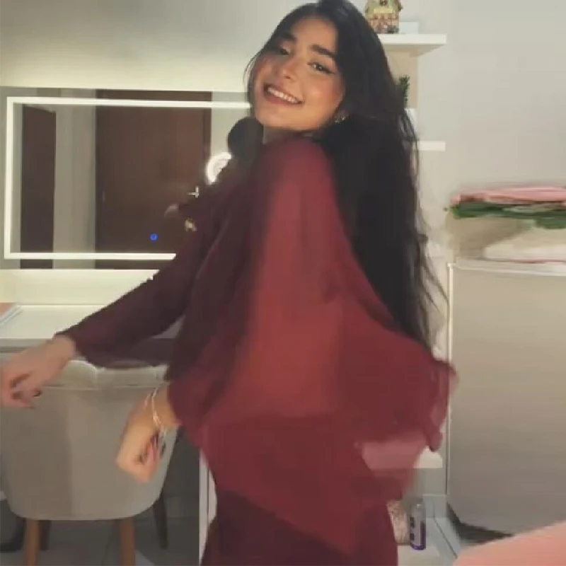 Holidays See Through Top Skirt Sets For Women Sexy Spliced Cape Shirt Low Waist Package Hip Skirts 2025 New Lady Party Dress