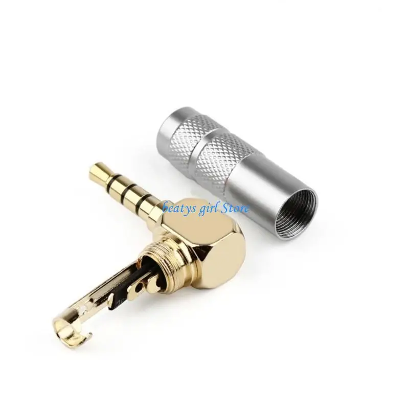 C7AB 3.5mm Angled Audios Plugs 3.5mm Male to Female Audios Adapter for Wide Application Across Multiple Situation