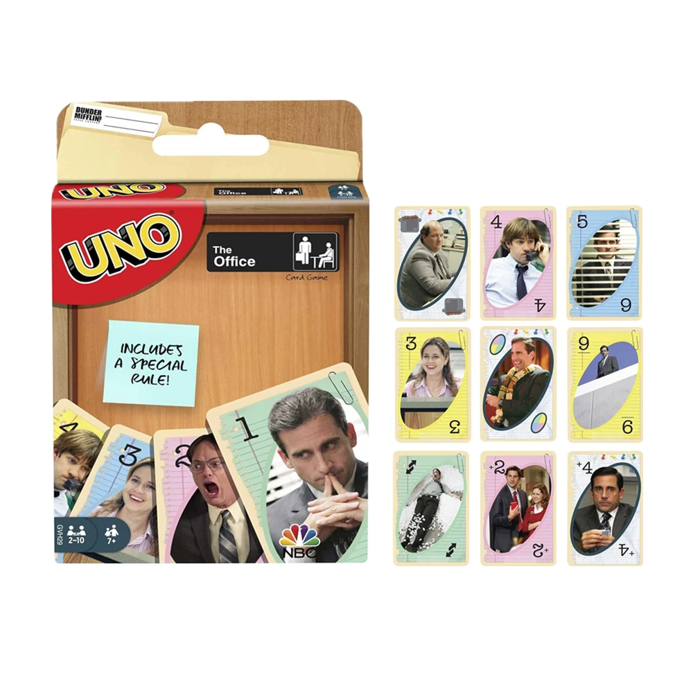 Mattel Games UNO The Office Card Game For Family Adult Game Nights UNO Collectible Battle Card Toys