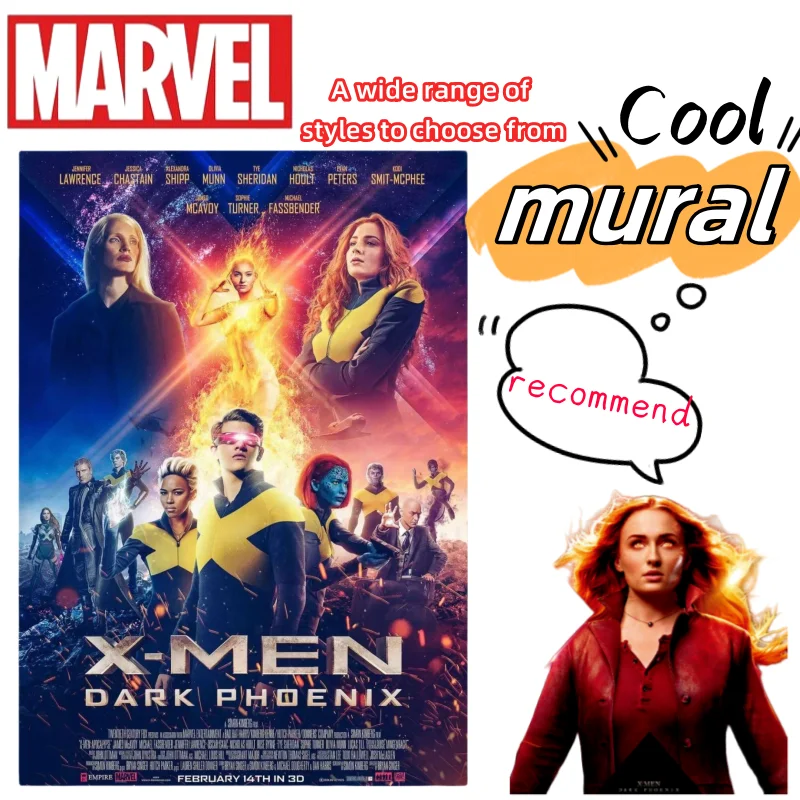 DarkPhoenix креативный мультфильм Kawaii по периметру спальня гостиная постер декоративная живопись фоторамка подвесная живопись фреска