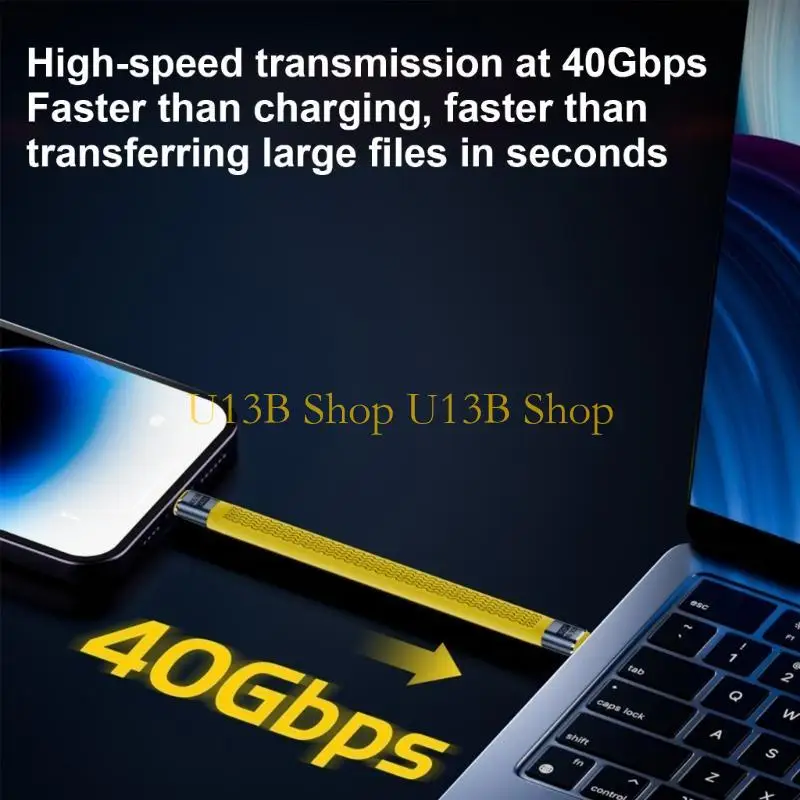 U13B Heavy Duty USB 4 Cable Type C Cable for Fast Data and Power Transmission