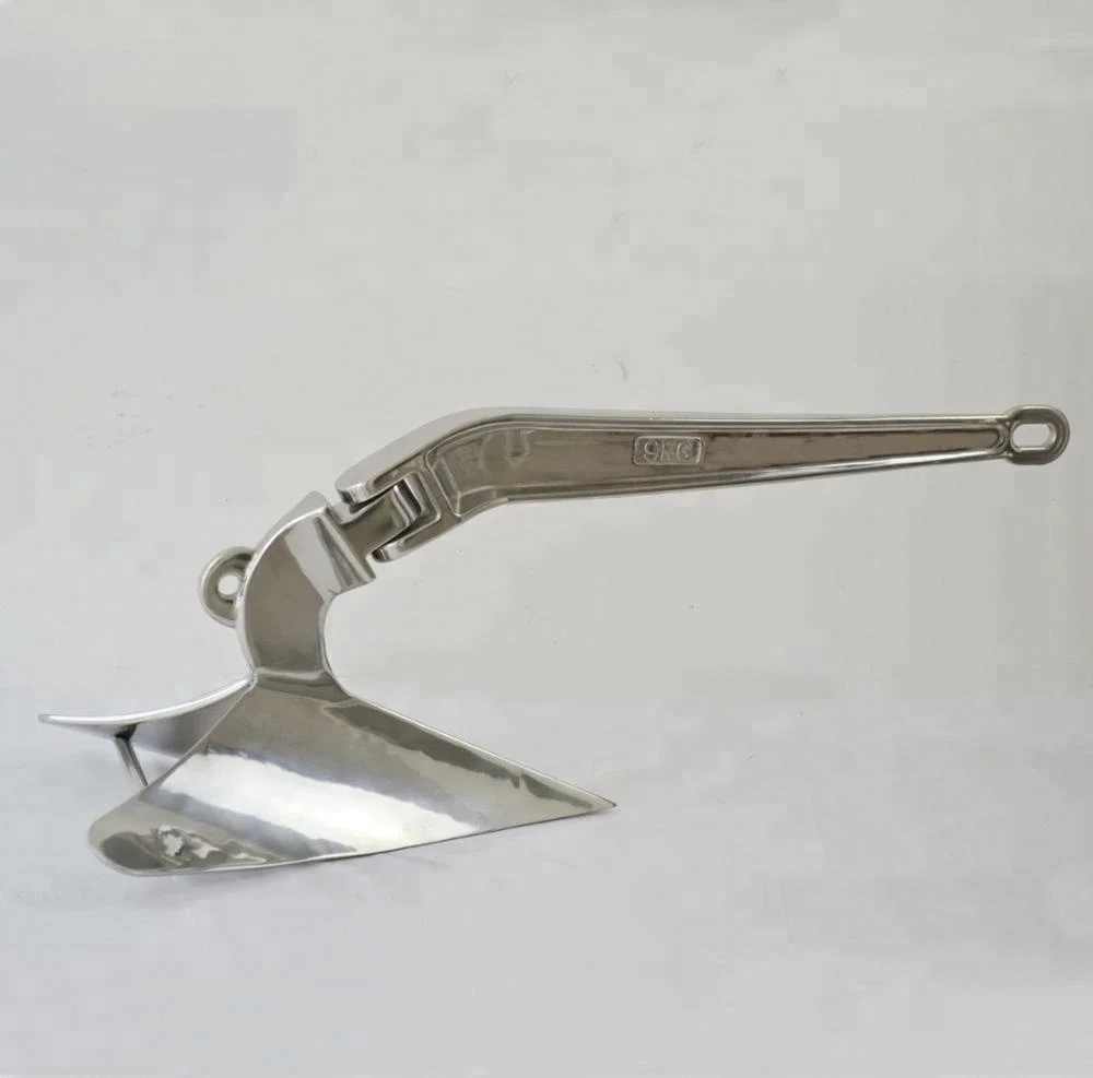 9kg Stainless Steel High Holding Power Plow /Plough Anchor For Sale