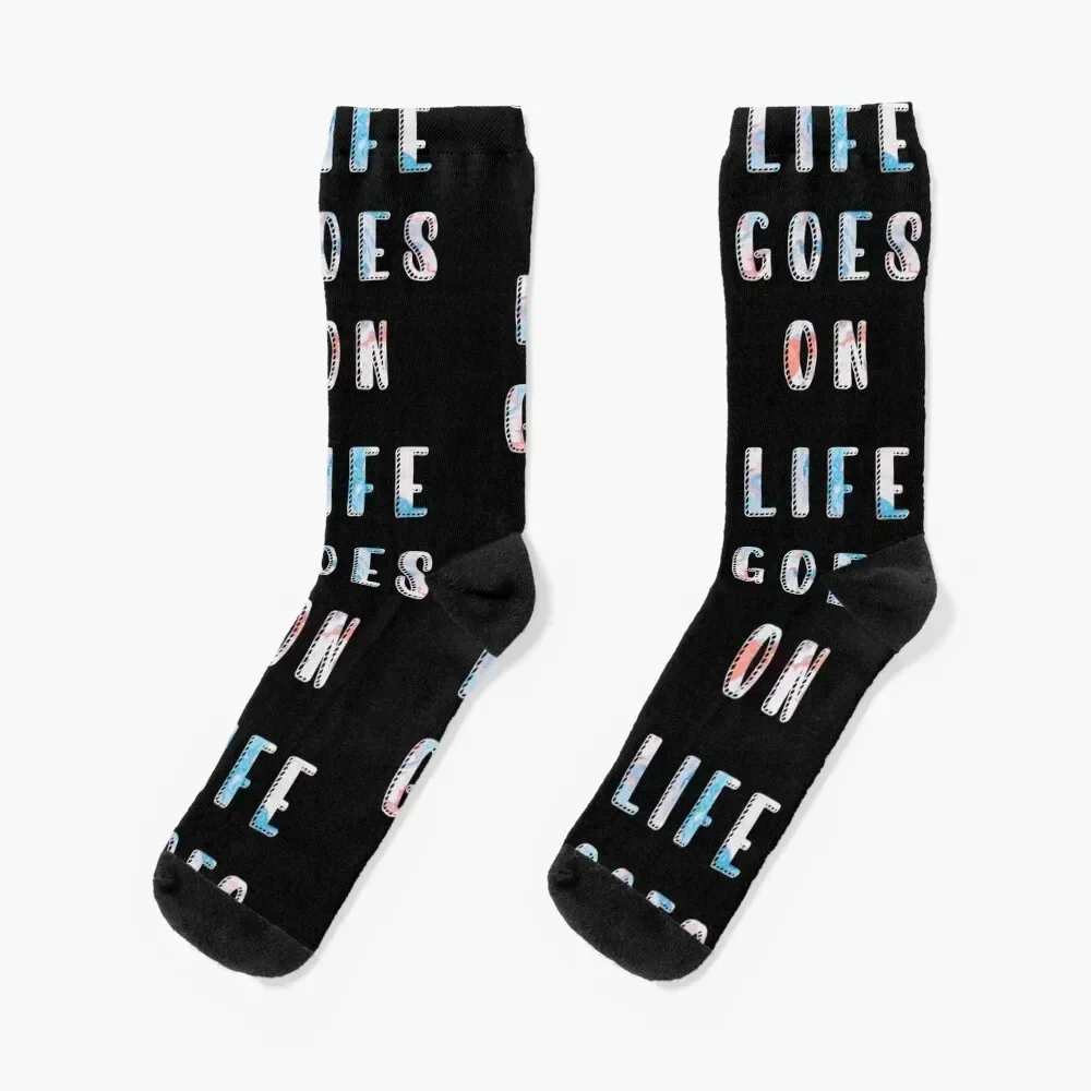 Life goes on Socks hip hop Thermal man winter Socks For Men Women's