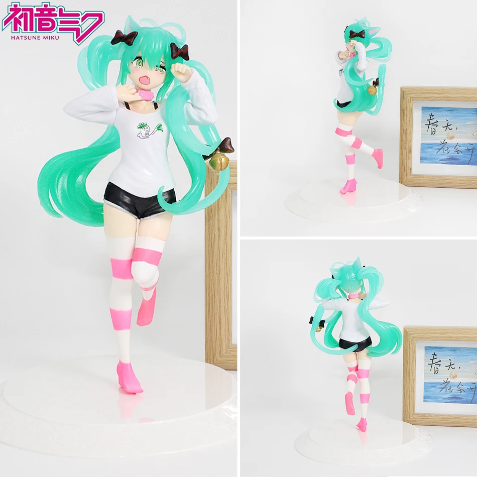

New Anime Hatsune Miku Figure Sexy Character Ornaments Pvc Action Model Collection Kawaii Car Decoration Toys Kid Surprise Gifts