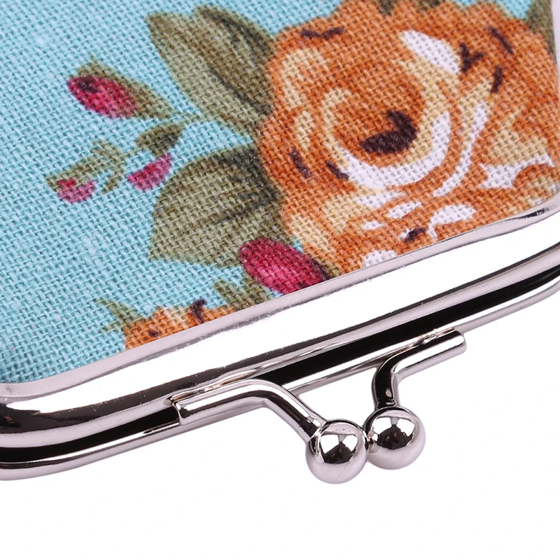 Naivety Hasp Coin Purse Lady Vintage Flower Clutch Bag 2024 New Women Retro Small Fresh Wallet High Quality Good Gift Floral Bag