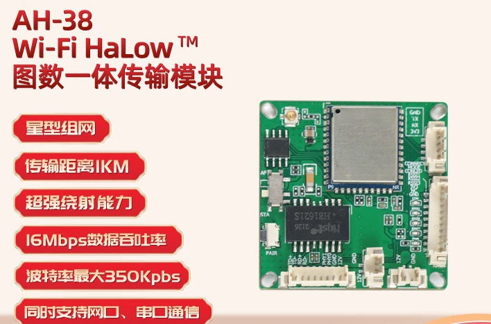 WiFi HaLow Image Data Long-distance Transmission, 802.11AH Low-frequency Module, Drone Robot Image Transmission