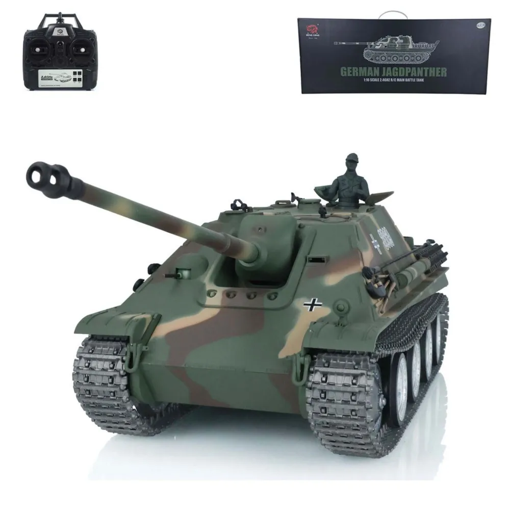 1/16 HENG LONG 7.0 مخصص Jadpanther RTR دبابة مع جهاز للتحكم عن بُعد 3869 FPV مسارات معدنية عجلات عن بعد بانزر سيارات لعب نموذج TH17442 #3