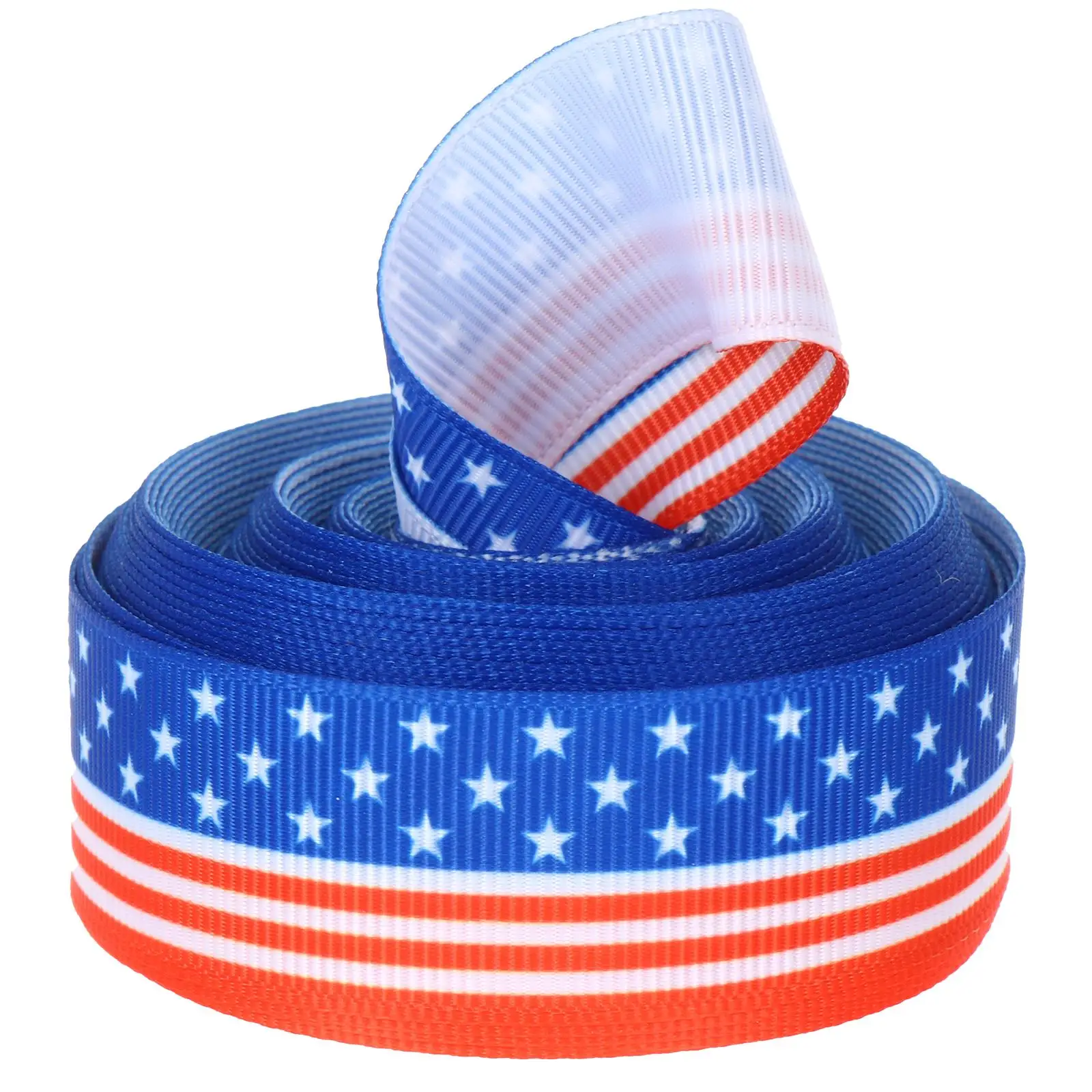 

Heat Transfer Ribbon 10 Yards 22mm Washable Non-fading Independence Day Gift Packing Wedding Party Decorative Ribbon for Bow