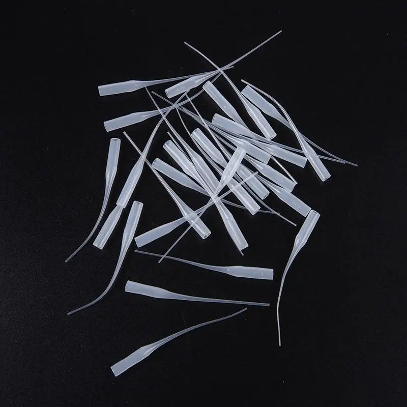 100 Stuks 7 cm Witte Lijm Tips Plastic Lijm Micro-Tips Lijm Extender Precisie CA Lijm Applicator