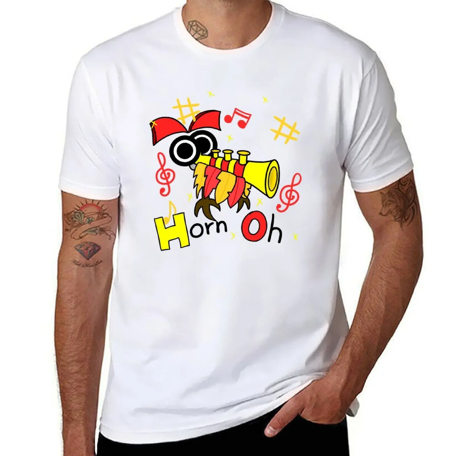 

Horn Oh tiki T-Shirt mens graphic t shirts anime t shirts oversize T-Shirt