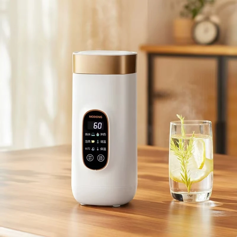Bollitore elettrico portatile da 550 ml Tazza riscaldante da viaggio Pentola multifunzionale per acqua bollita Teiera intelligente Bollitori a temperatura regolabile