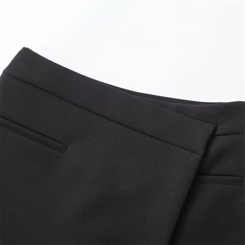 Autumn New Women's Fashion Casual High Waist Hip Skirt Asymmetrical Culottes