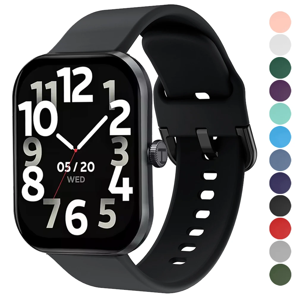 Bracelet de montre pour montre Haylou S6 R8 S8/Watch 2 Pro/RT3 RS3 GST/RS4 Plus/LS02, Bracelets en Silicone souple 20mm 22mm Bracelet de montre pour montre Haylou S6 R8 S8/Watch 2 Pro/RT3 RS3 GST/RS4 Plus/LS02, Bracelets en Silicone souple 20mm 22mm