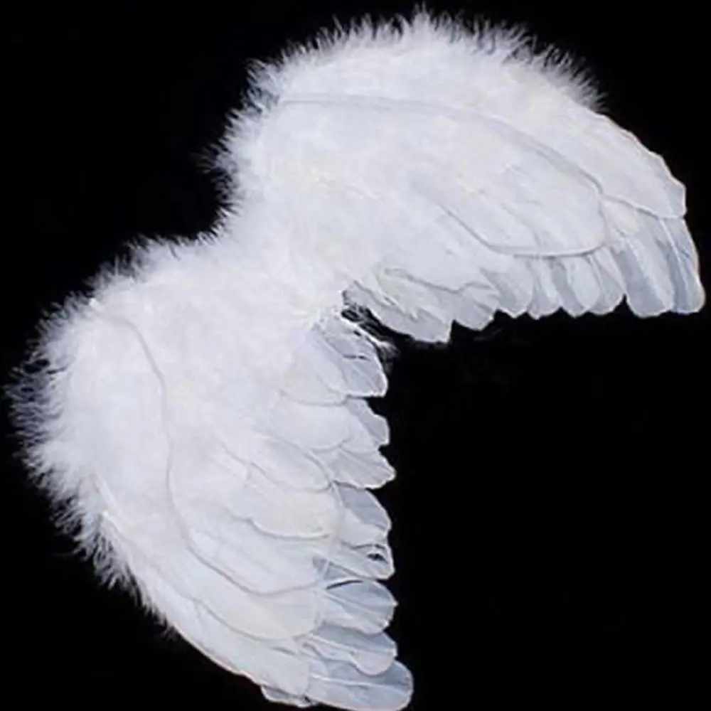 

Prop Selling Hot Baby White and Photo Wings Decoration For Kids Feather