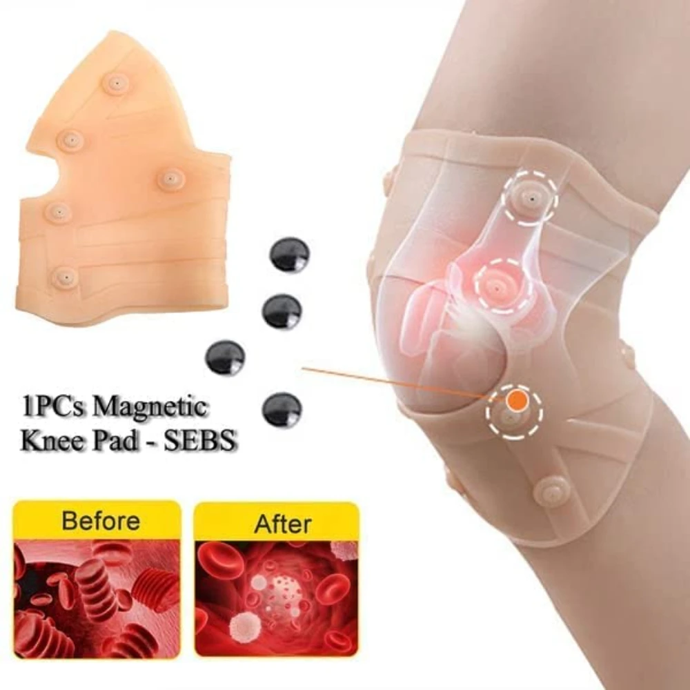 Knee Patella Massage Protector Magnetic Therapy Knee Pad Support Anti Arthritis Rheumatoid Pain Relief Muscle Pain And Spasms