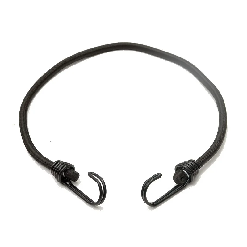 60cm Bungee kordon açık kamp elastik kauçuk çadır halat ile Hooks yürüyüş seyahat bagaj bağlama bağlı halat esnek kemer