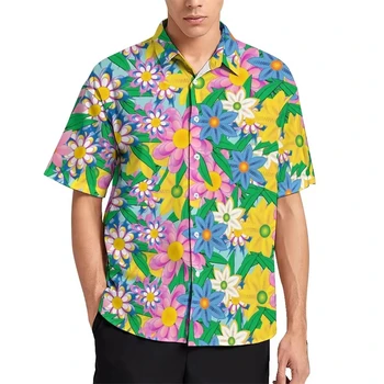 Men's Floral Hawaiian Shirt 1