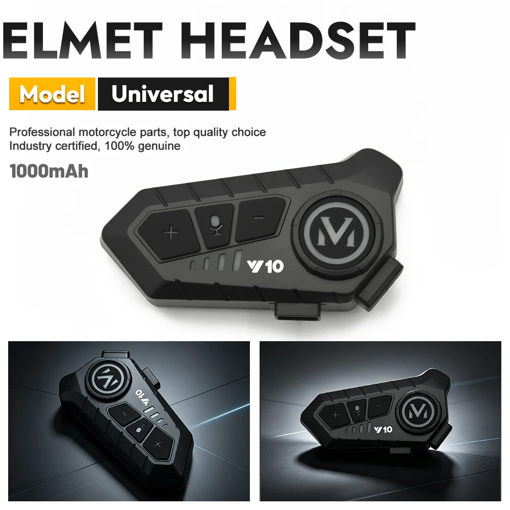 K06A ABS Motorcycle Helmet Headphones Long-Life Battery CVC Noise Reduction Stereo Music IPX8 Waterproof Automatic Answering