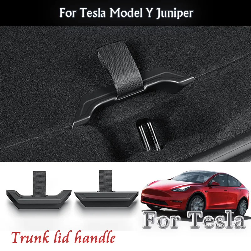 

Для Tesla Model Y Juniper 2025, ручка крышки багажника, рамка, украшение, комплект аксессуаров, модификация автомобильного интерьера
