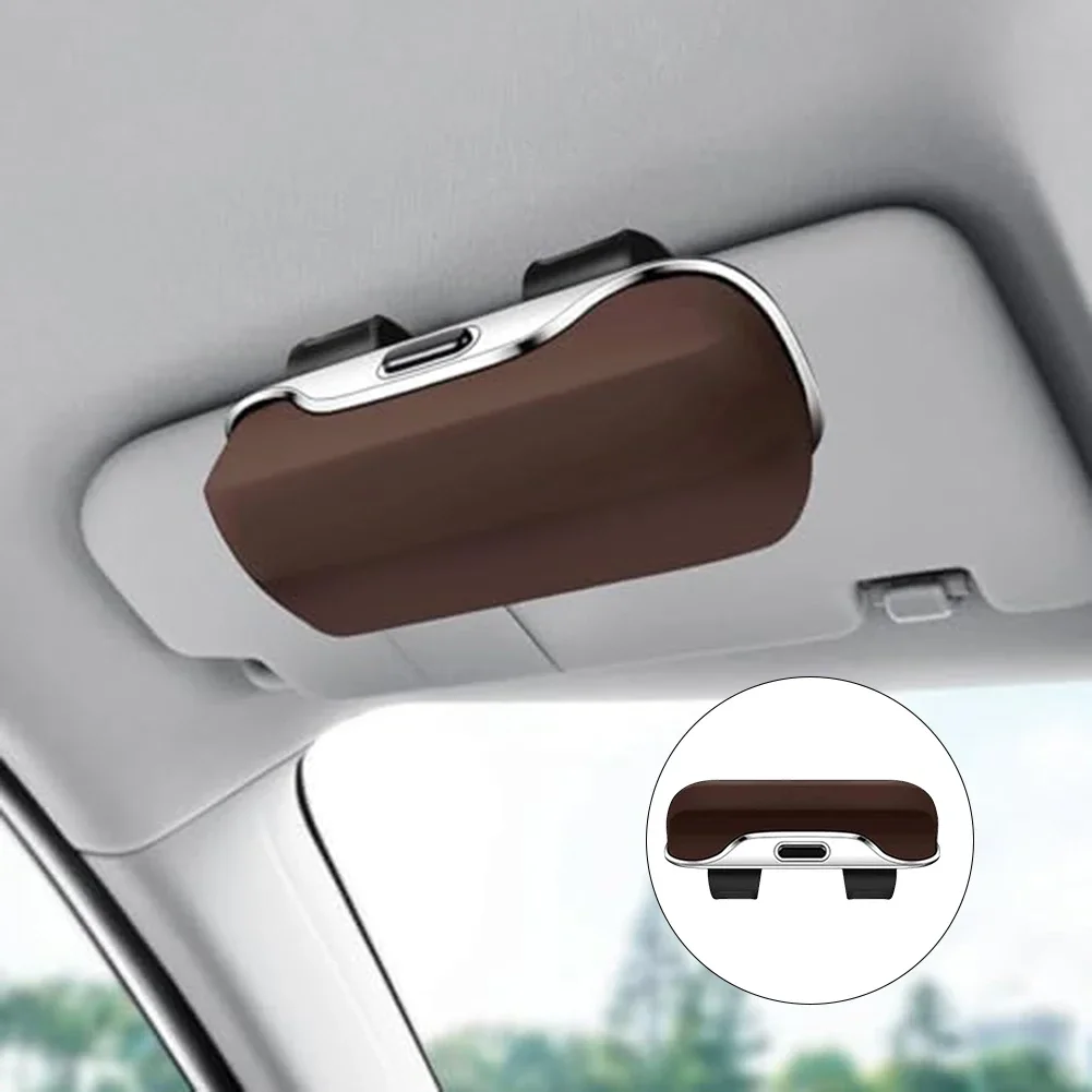 

Car Sun Visor Glasses Storage Box Multi-function Bill Storage Box Car Interior Glasses Case Storage Car Accessories