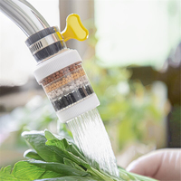 Universal Kitchen Faucet 5-layers Purifier Tap Filter Water Saving Bubbler Activated Carbon Filtration Shower Head Nozzle Filter