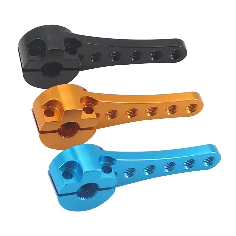 25T 스플라인 서보 암 46mm 길이 고토크 디자인 스티어링 서보 암 알루미늄 합금 RC 자동차 서보 부품 (후타바 MG996 MG995 용)