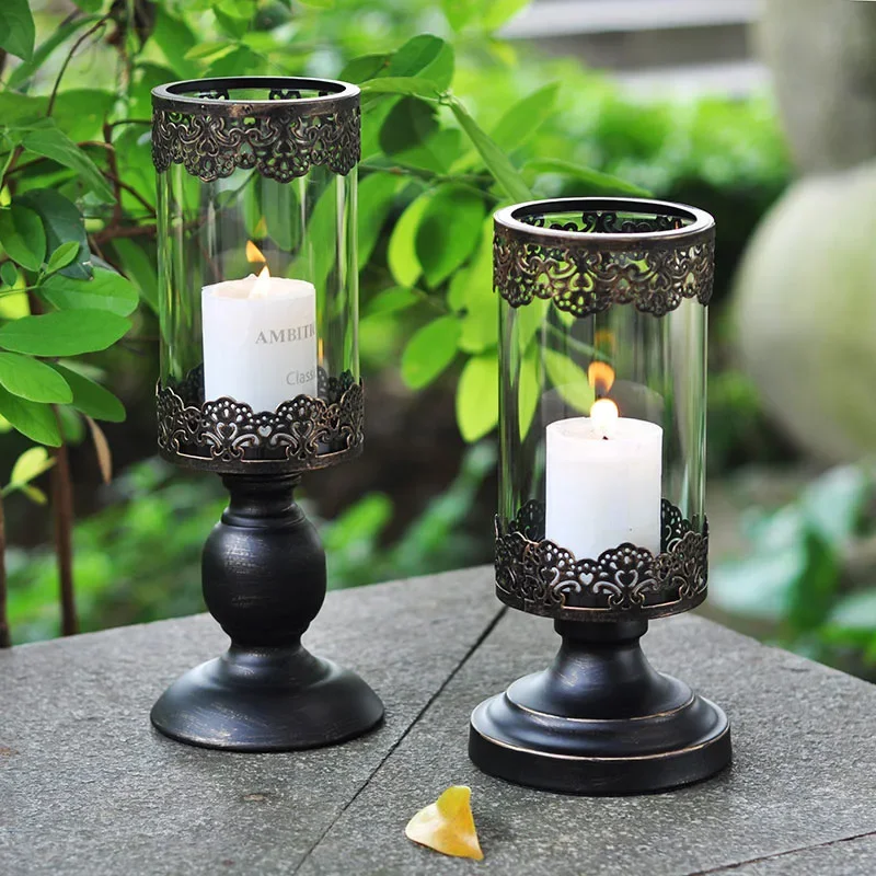

1pc Metal Candlestick Candle Holders Pillar Candle Centerpieces Table Mantel Fireplace Decor Candlestick Nordic Home Decor