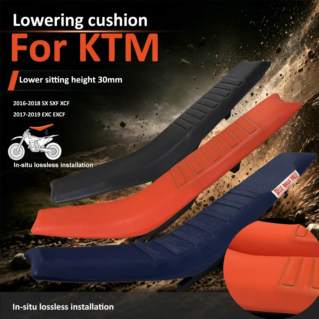 For KTM SX SXF XC-F XC-W EXC 125 150 250 450 Anti-Slip Waterproof Wear-resistant Seat Motorcycle Off-Road Seat Lower Seat