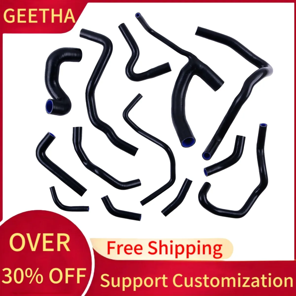 For 1997-2004 Audi S4 B5/A6 Quattro 2.7 TT C5/Turbo Silicone Radiator Coolant Pipe Hose 1998 1999 2000 2001 2002 2003