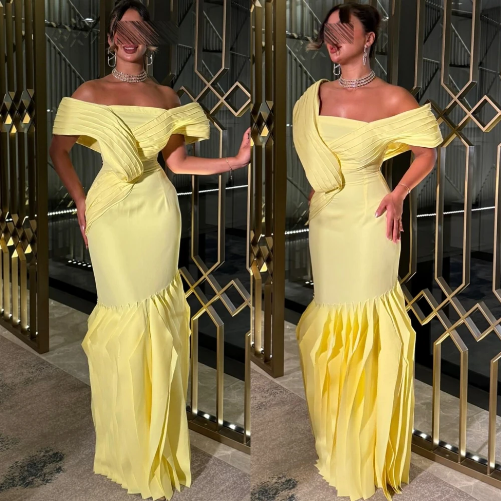

Customized Fashion Boat Neck Evening Dress High Quality Jersey Prom Dresses Delicate Mermaid Special Occasion Gowns