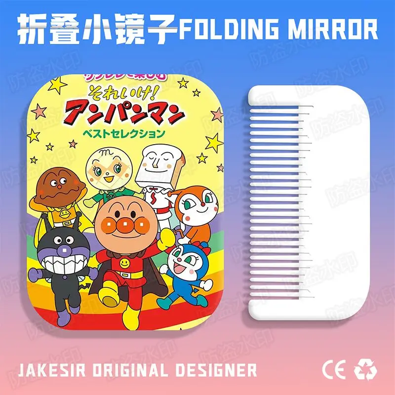 Anpanman small mirror makeup mirror, portable and handy, high-looking, student handheld folding touch-up mirror for women - view 5