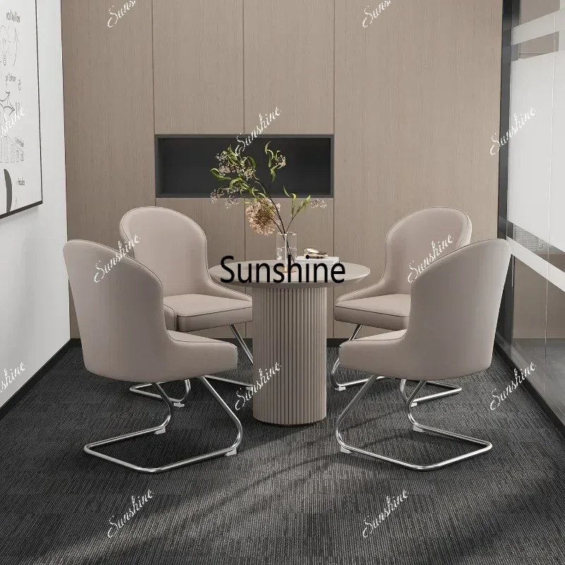 Swivel  Office Chair Orange Modern Wheels Oversized Computer Chair Relaxing Comfortable Silla Oficina Office FurnitureTJ