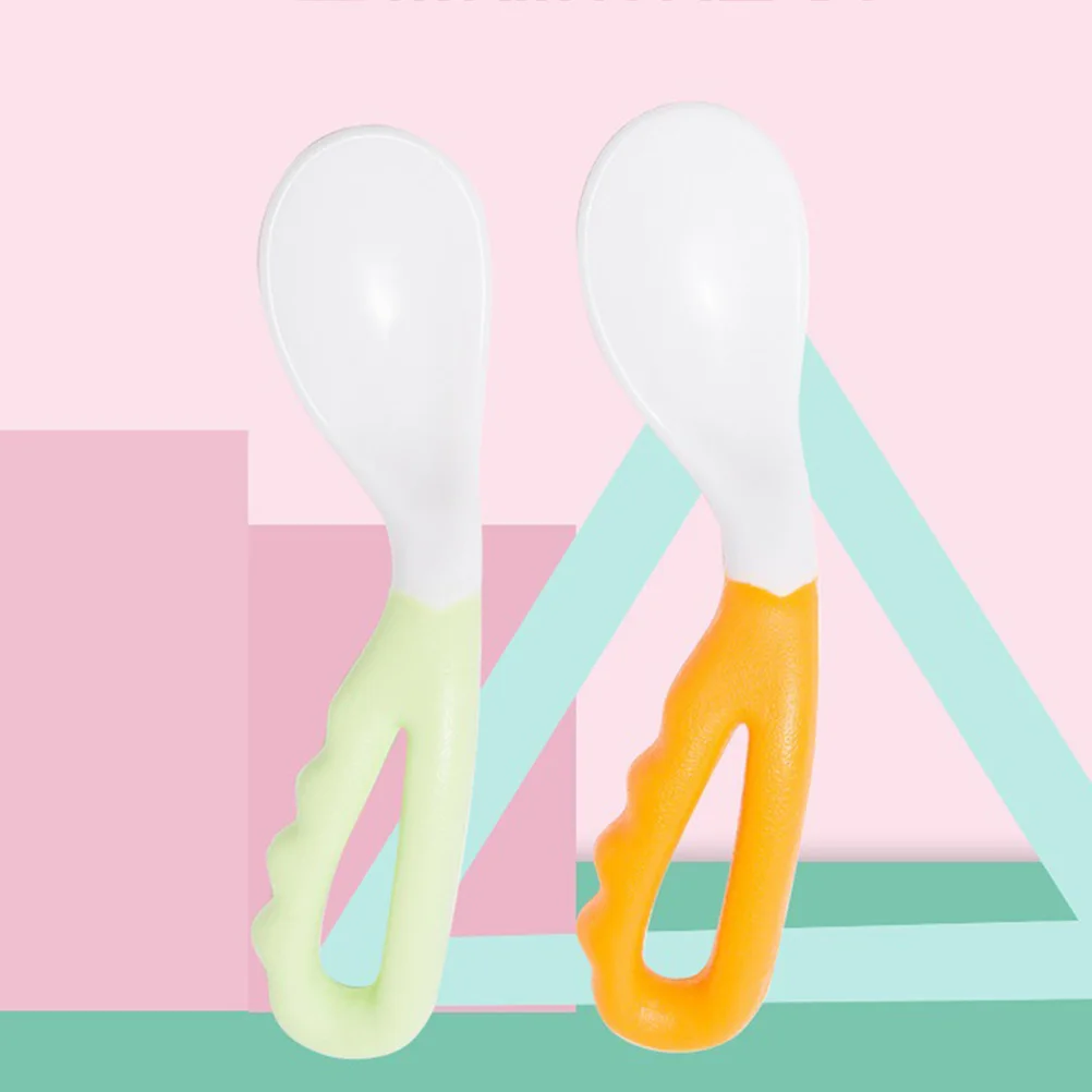 

Training Spoons Baby Spoon Feeding Creative Training Spoons Curve Training Spoons Newborn Training Spoons