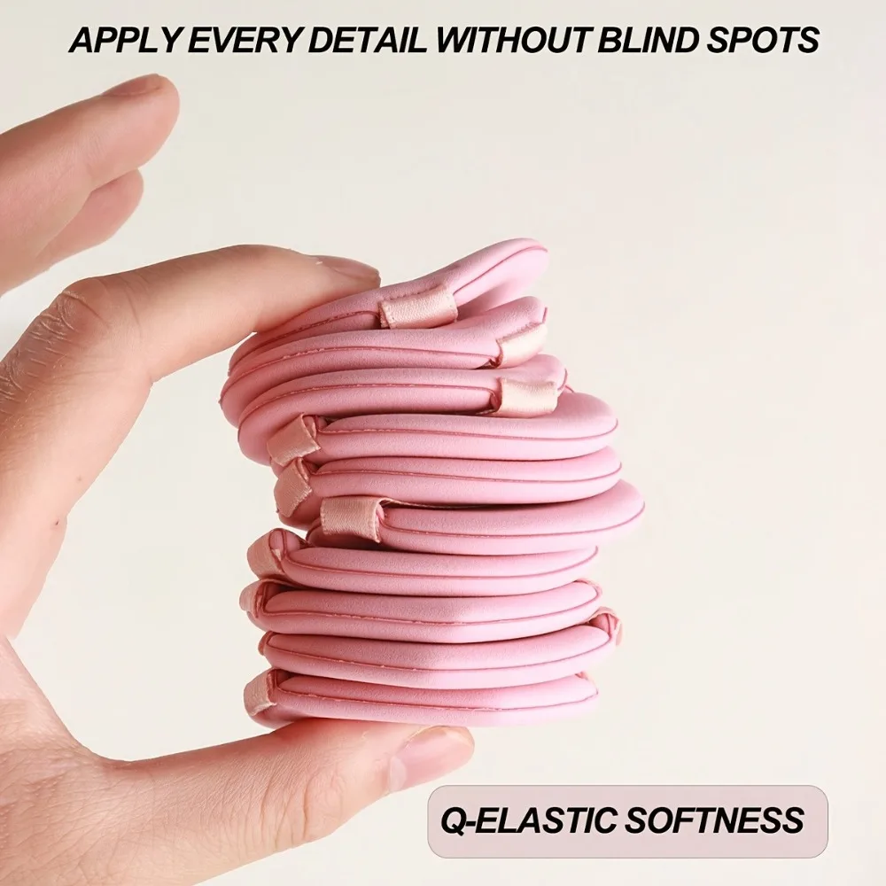 ​ 50 pçs esponjas de maquiagem não-látex pó macio puffs para base líquida corretivo mistura beleza conjunto de ferramentas cosméticas ​