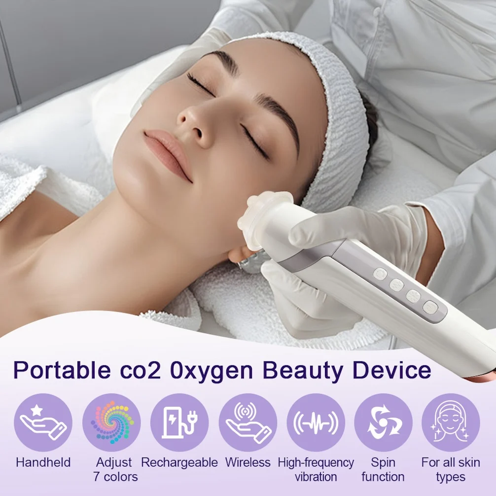 Oxygen Bubble Pen CO2 Oxygen Portable Facial Machine CO2 Gel Facial Skin Care Device Facial SPA Oxygen Pen