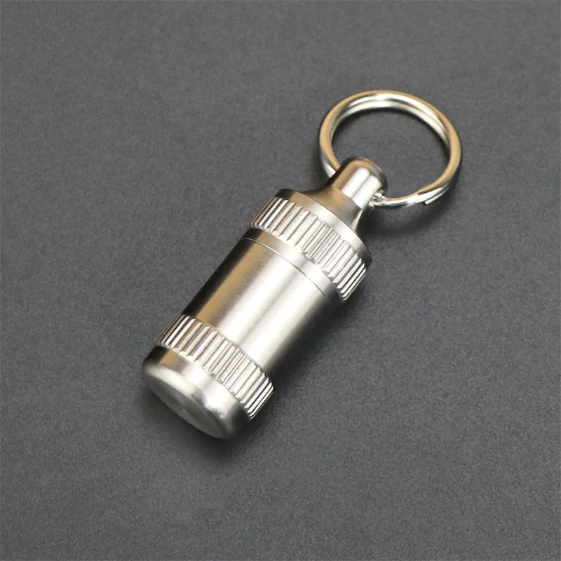 

Tiny But Cool Titanium Alloy Seals Pill Bottle Waterproof Container Perfect For Keeping Daily Meds