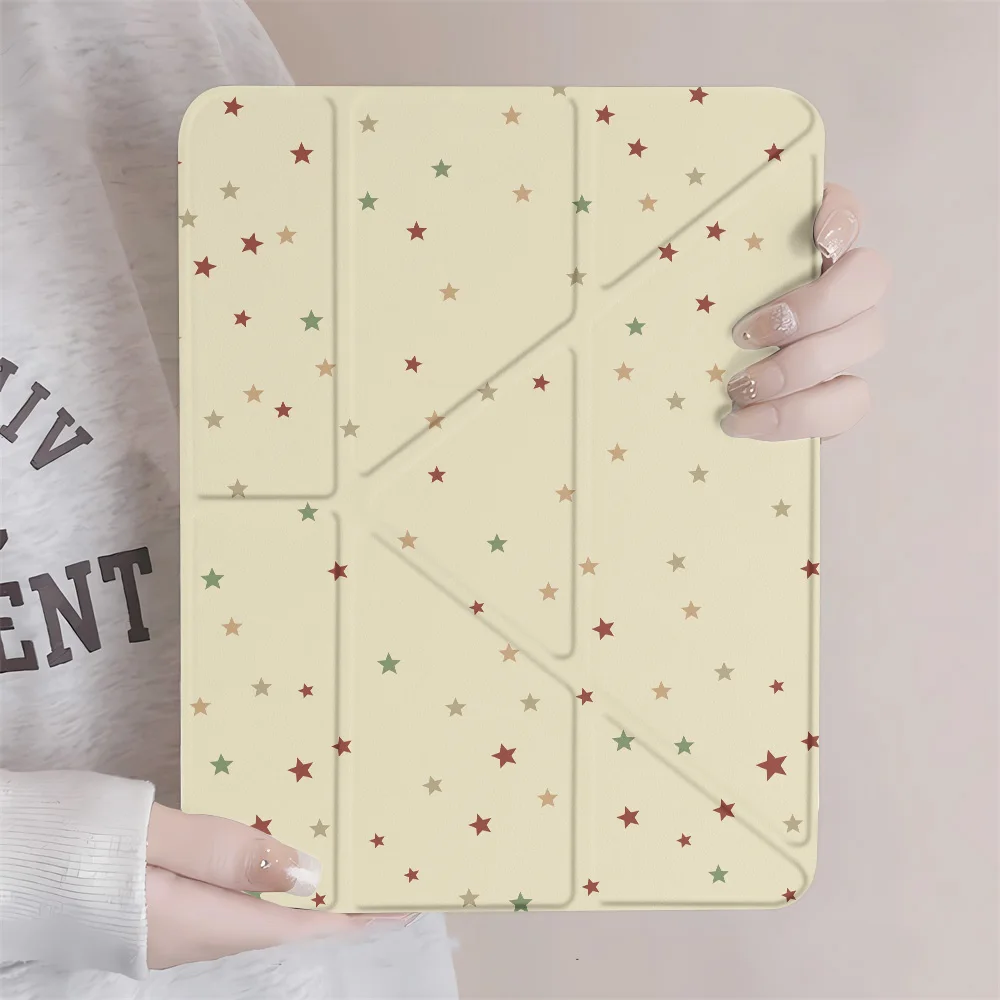 Colorful Stars Clear Case For iPad Pro 11 12.9 13 10.5 iPad A16 11 10.9 inch 2022 Air 11 2024 13 5 4 3 2 1 Mini 7 6 Covers Capa