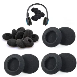 50 Pcs Round Sponge Cover 18mm 30mm 40mm 80mm Replacement Cushions Earphone Cotton Earphone Cover Earmuffs Ear Tips Earbuds
