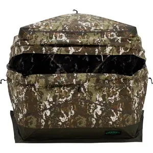 Portable Hub Hunting Blind, Oxhide Fabric, Panoramic Window, 72 x 96 x 96