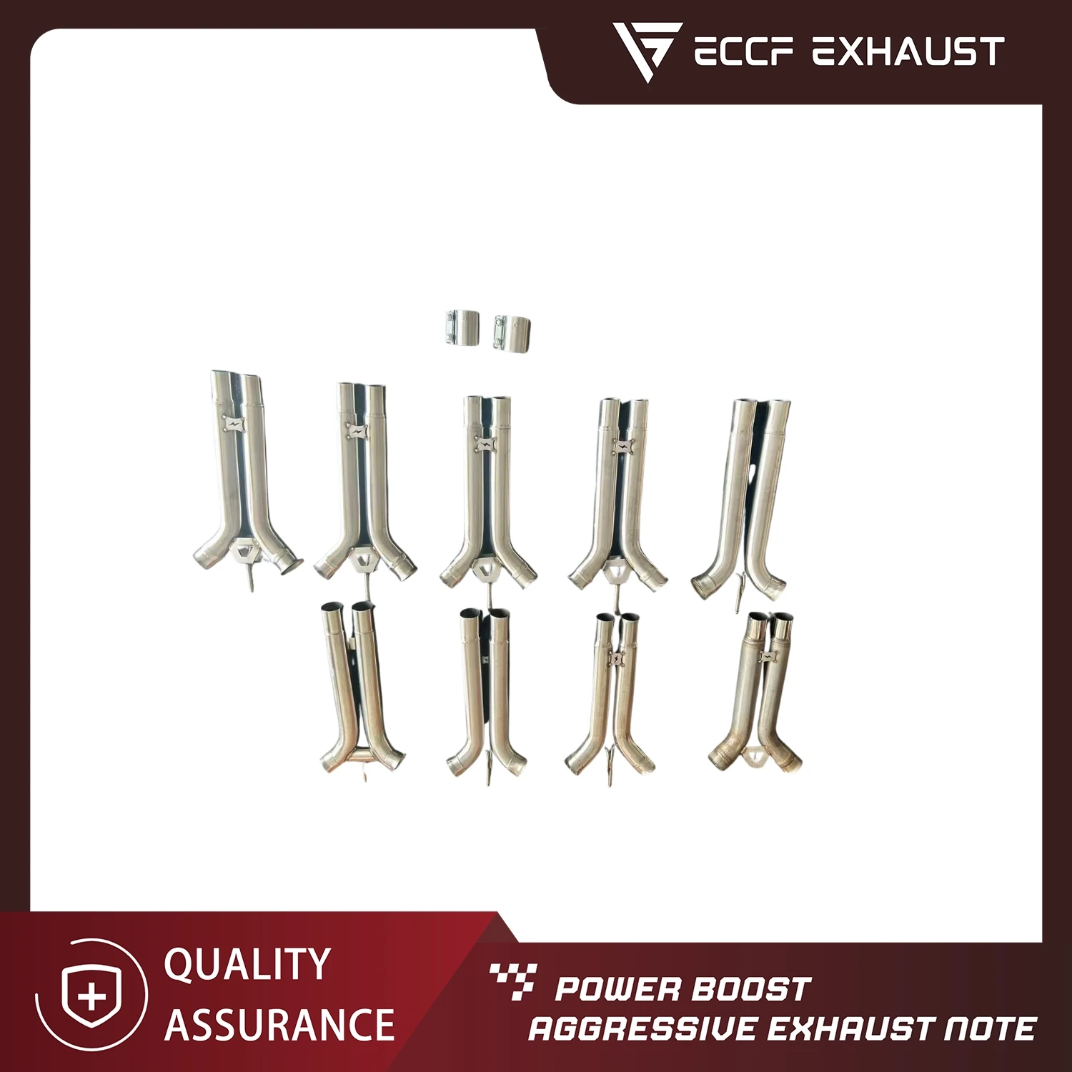 

ECCF Performance Midpipe Upgrade for Porsche Panamera 971 976 Direct Fit Replacement with Sport Sound